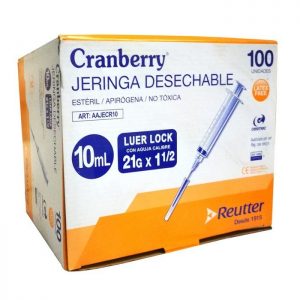 JERINGAS DESECHABLES CRANBERRY 10 ML