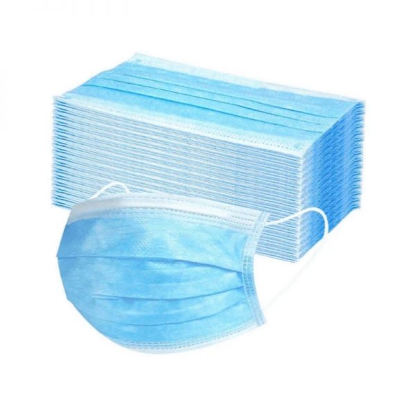 MASCARILLA C/ELASTICO CELESTE X 50 UND