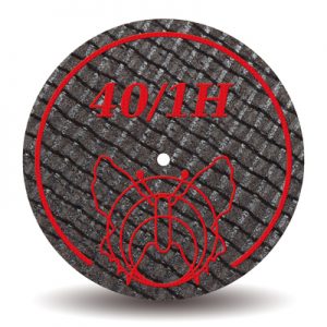 DISCO ABRASIVO PARA METALES 40/0,1 BFH (DURO) X 20