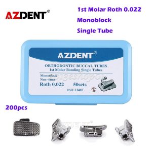 Tubo AZDENT SGL Roth.022 primer molar 50 juegos /200 piezas