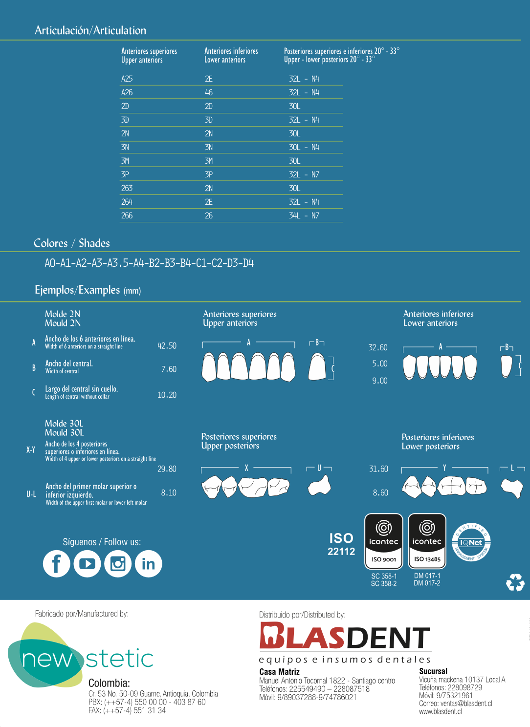 Dientes Acrílicos Newcryl® - NEW STETIC - Imagen 3