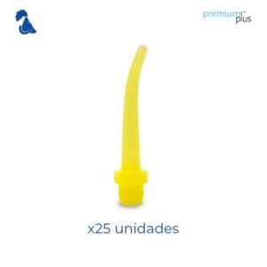 PUNTAS INTRAORAL AMARILLA PARA PISTOLA DE SILICONA X 25 UNDS.